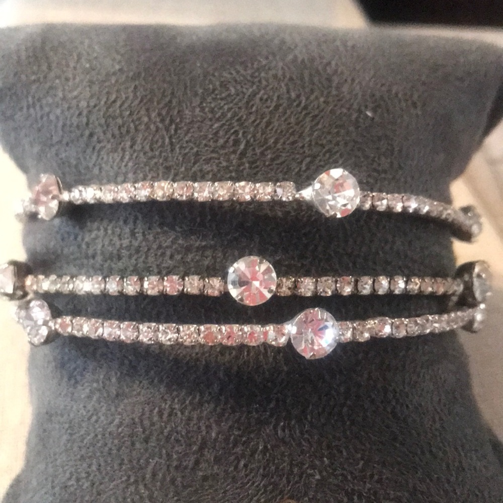 3 rhinestone bracelets